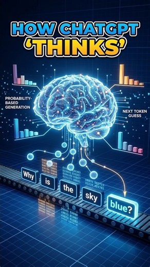 How ChatGPT actually 'thinks' (It's just math) #ai #coding #shorts