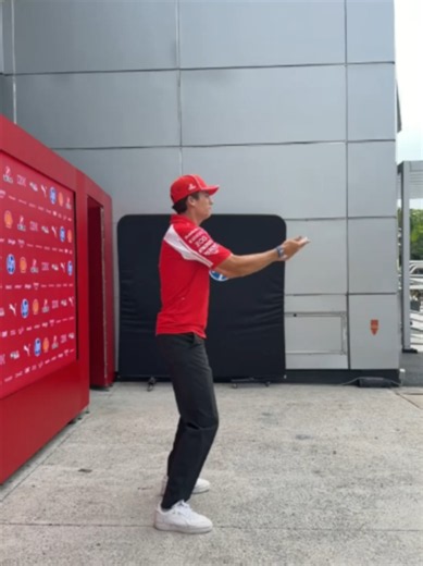 Dino really embracing his social intern duties this weekend 😅 #F1TikTok #F1 #FerrariTikTok