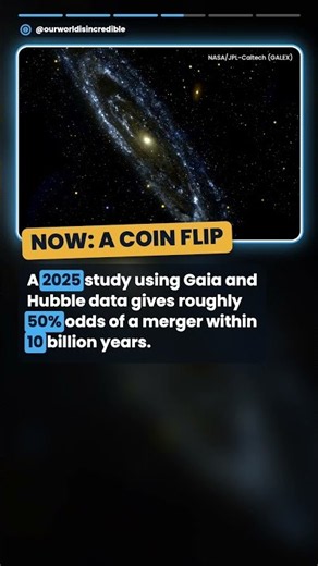 Andromeda vs Milky Way Collision: Now Only 50/50? 🌌