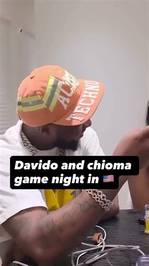 Davido, Chioma, and the rest of the family on game night… now Davido is owing Chioma ₦50 Million 😂 🎲