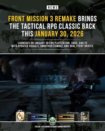 Front Mission 3 Remake Brings the Tactical RPG Video