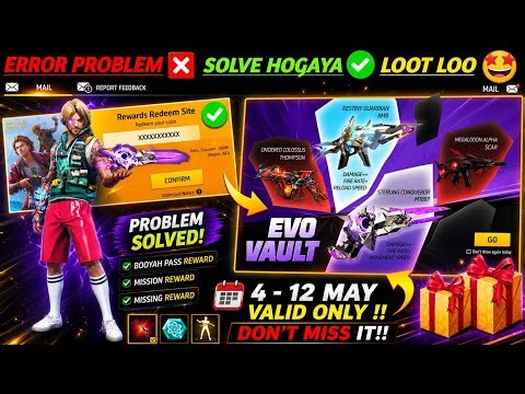 FREE FIRE REDEEM CODE TODAY 4 MAY REDEEM CODE FREE FIRE | FF REDEEM CODE TODAY 4 MAY