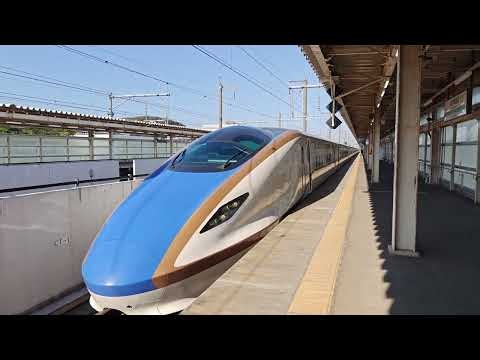 JR東日本E7系 たにがわ404号 東京行 上越新幹線 本庄早稲田発車