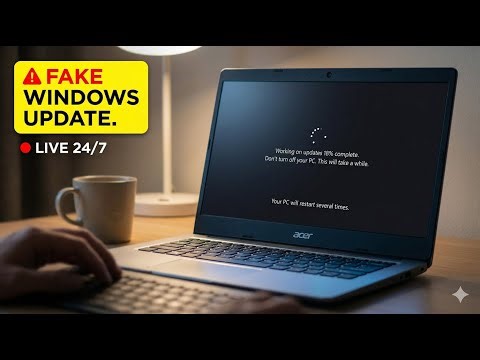 Windows Update Screen Loop 24/7 💻 (Ambient Screensaver & Background)