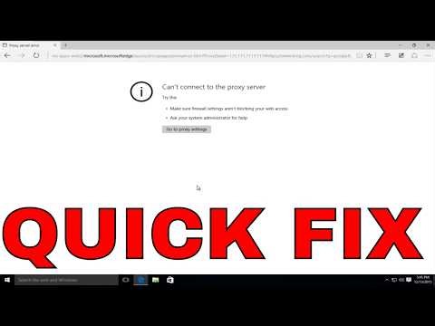 The Proxy Server Isn’t Responding FIX