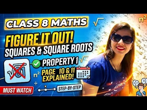 Class 8 Maths: Squares and Cubes | Figure It Out (Pg 10-11)
