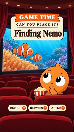Finding Nemo hits theaters: before, between or after? 🐠 #shorts