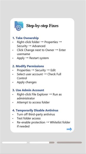 🚫 “Folder Access Denied” Error on Windows 10/11? Fix It Fast#windows11 #windows10