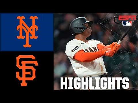 New York Mets vs. San Francisco Giants | Full Game Highlights | ESPN MLB