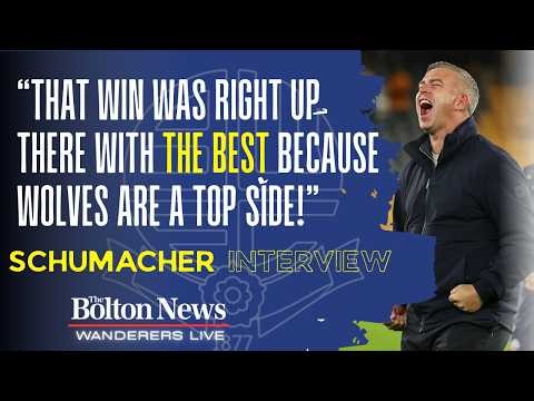 POST MATCH REACTION | Bolton Wanderers boss Steven Schumacher on stunning win at Wolves