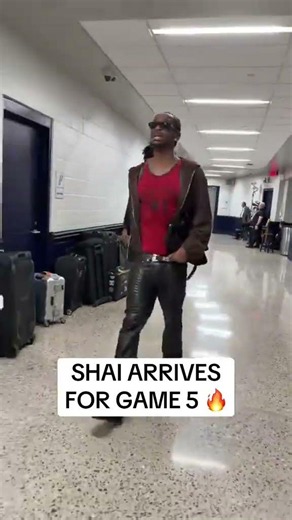 Shai is in the house for Game 5️⃣ of the WCF