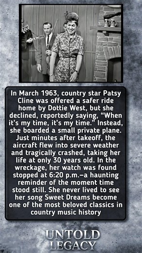 Patsy Cline’s Final Flight: A Decision That Changed History ✈️💔