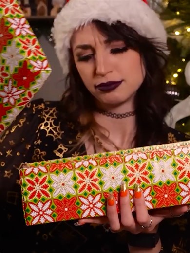 Your scary cousin isn't thrilled about her Secret Santa... At least her family is supportive? #asmr #fyp