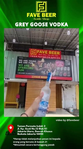GREY GOOSE VODKA #vodkajakarta#minumchilljakut#tokominumanmurah