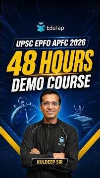 UPSC EPFO APFC 2026 | 2 Days Demo Course