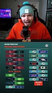 *UPDATED* MIAMI DOLPHINS RECORD PREDICTIONS #nfl #nflfootball #football #dolphins #predictions