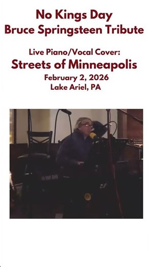 No Kings Day - Live Piano Cover - Streets of Minneapolis (February 2, 2026) #brucespringsteencover