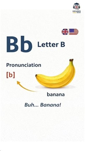 Letter B 🅱️ | Uppercase & Lowercase + Pronunciation & Example | English Made Easy
