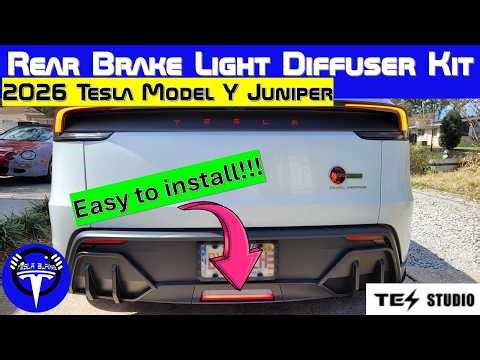Tesla Model Y Juniper Rear Brake Light Diffuser Install – Simple Mod That Looks Amazing!