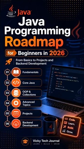 🚀 Java Programming Roadmap for Beginners (2026) ☕💻 #java