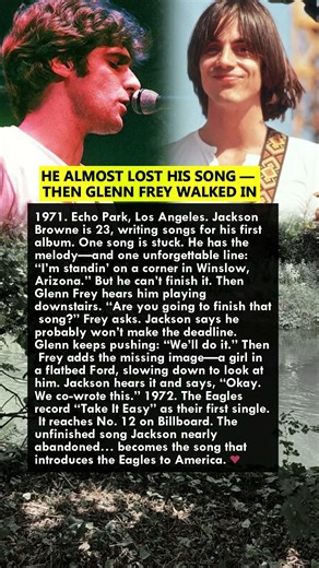 HE ALMOST LOST HIS SONG — THEN GLENN FREY WALKED IN