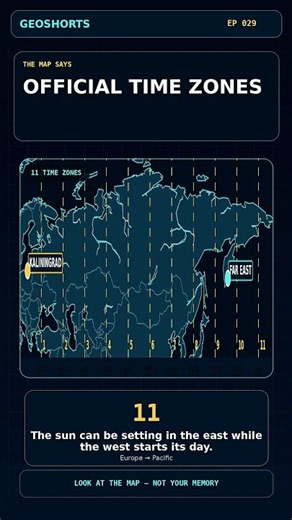 Russia Spans 11 Time Zones