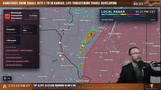 We are LIVE NOW tracking a new severe weather threat developing in Missouri, Illinois, and Indiana. A Tornado Watch is likely coming soon for millions of people. Storm chasers are on the ground intercepting storms right now. Tune into the stream for full coverage. https://www.youtube.com/watch?v=ErWPNZ1IsDc | Ryan Hall, Y'all