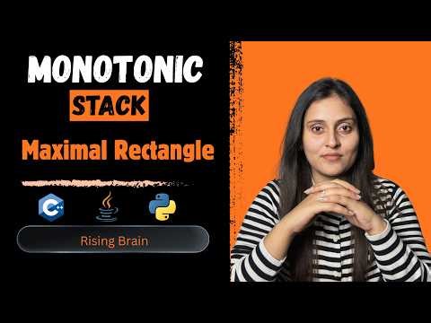 Maximal Rectangle 🔥 Convert Matrix to Histogram | Stack Explained | Java Python C++