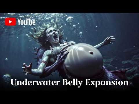 Mermaid Belly Expansion | She Gave Birth Underwater | Pregnant Body Horror Story