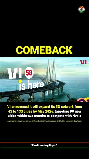 Vi 5G Rollout: Telco Says It Will Expand 5G Coverage in 90 Cities Within Two Months.