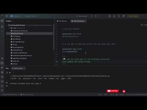 Python Class| Dictionary in Python| Lecture 26