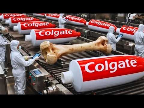 Inside the Largest Toothpaste Factory — How Animal Bones Become Your Toothpaste (Full Process)