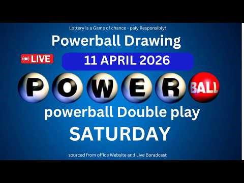 Powerball drawing live Results 11 Apr 2026 | powerball drawing live today