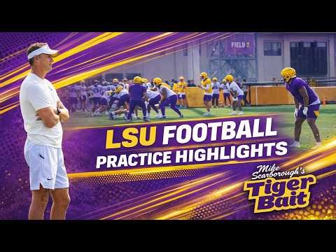 LSU Spring Football Highlights, March 26