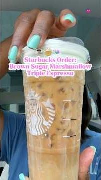 New Starbucks Order to Try: Brown Sugar Marshmallow Triple Espresso! #starbucks #starbuckscoffee