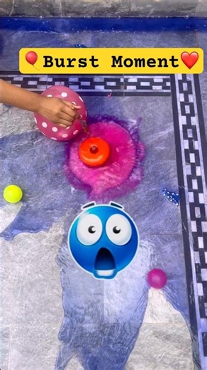 Rainbow Balloon Pop 🌈💥 Purple Red ASMR Satisfying Color Explosion Shorts #shorts #oddlysatisfying