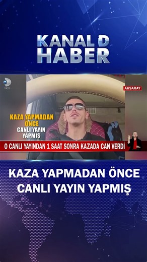 O Canlı Yayından 1 Saat Sonra Kazada Can Verdi!