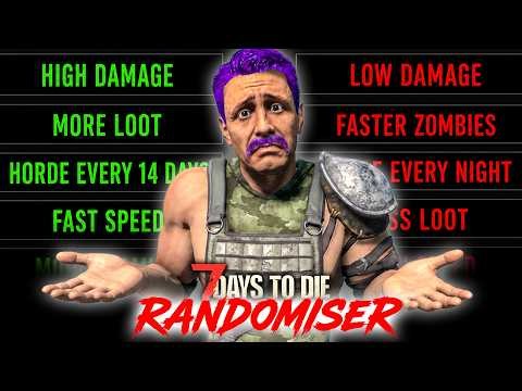 Every 7 Days, EVERY Setting Randomises! | 7 Days to Die: RANDOMISER (DAY ONE)