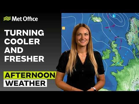 30/07/2026 - Cooler and fresher today - Afternoon Weather Forecast UK– Met Office Weather