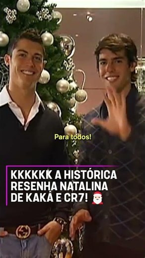 A HISTÓRICA RESENHA NATALINA DE CR7 E KAKA 🎅🏻 KKKKKKKKKKKKKKKKK #shorts