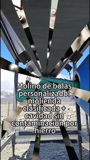 Molino de bolas para beneficio de mineral de oro #maquinariaminera