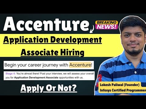 🔥Accenture Begin Your Career Mail |Accenture Application Development Associate Hiring | Apply or Not