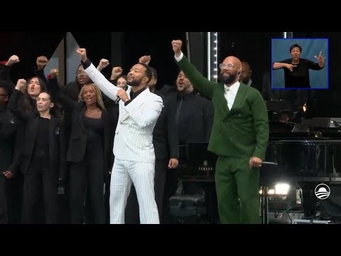 WATCH: John Legend, Common perform 'Glory' at Obama Presidential Center grand opening in Chicago