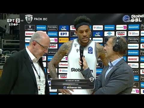 ΠΑΟΚ - Περιστέρι | Οι δηλώσεις του MVP της αναμέτρησης Κλίβελαντ Μέλβιν