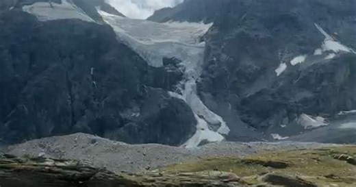 Gletscherabbruch am Suldenferner
