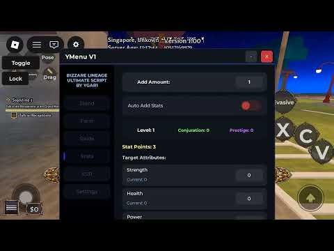 Bizarre Lineage Script (NO KEY) — YMenu Hub | Auto Farm, Auto Parry, Stand Spinner *MOBILE + PC*