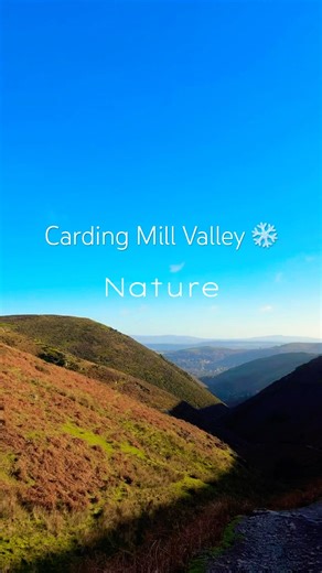 Winter Walk in Carding Mill Valley ❄️ #traveluk #hiking #nature #shorts