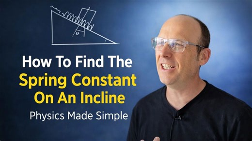How to find the spring constant on an incline physics made simple