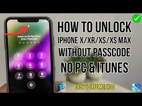 Unlock iPhone X/XR/XS/XS Max Without Passcode if Forgot it | Without Computer No Data Losing