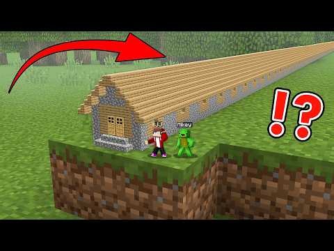 Mikey and JJ: What's INSIDE the Tiny VILLAGER HOUSE in Minecraft ?! (Maizen)